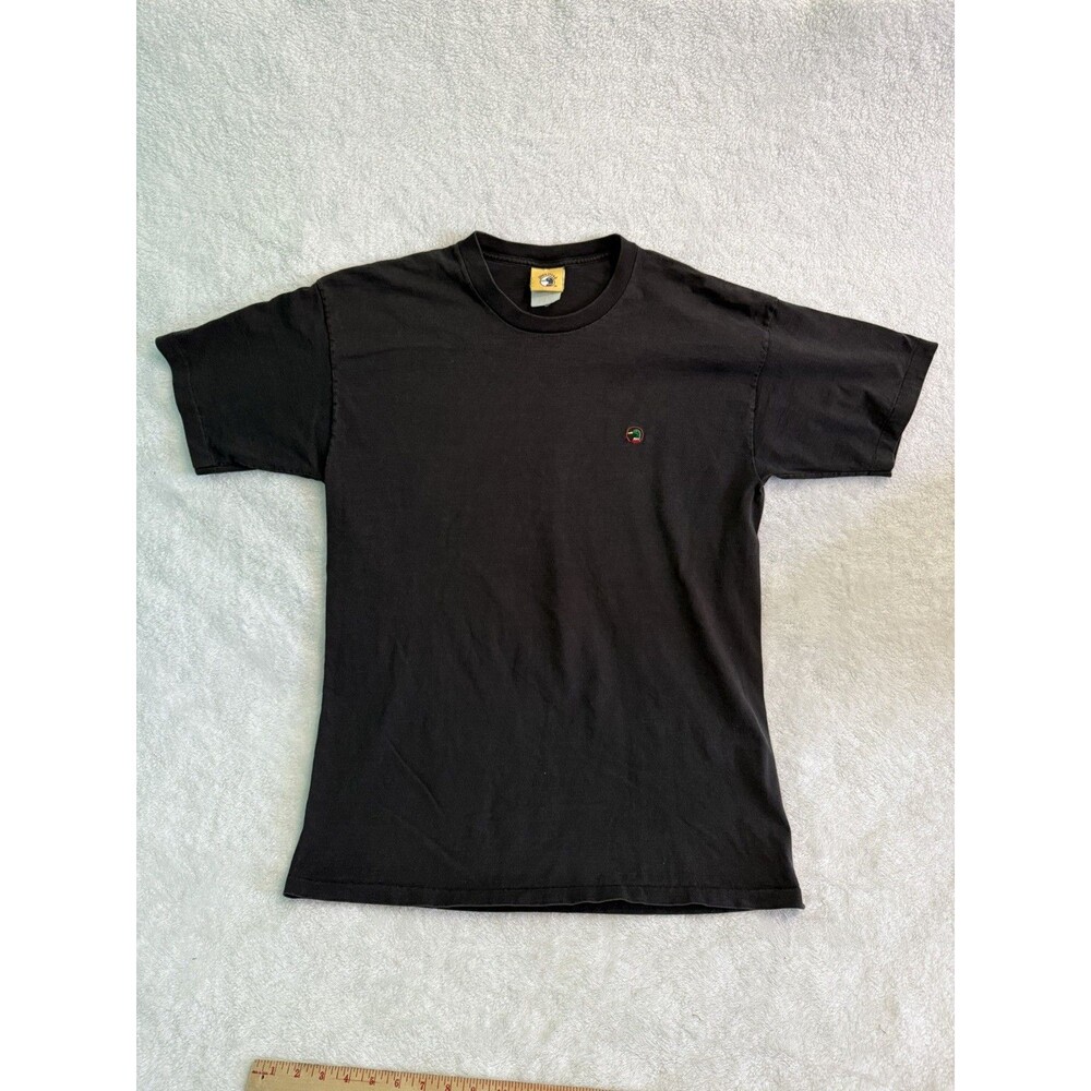 VINTAGE Duck Head Shirt Mens Large Black Made in USA Single Stitch Essential